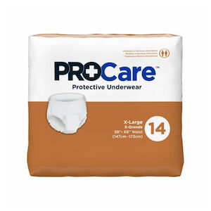 X-Large, 58 Inch - 68 Inch Waist, Adult Absorbent Underwear